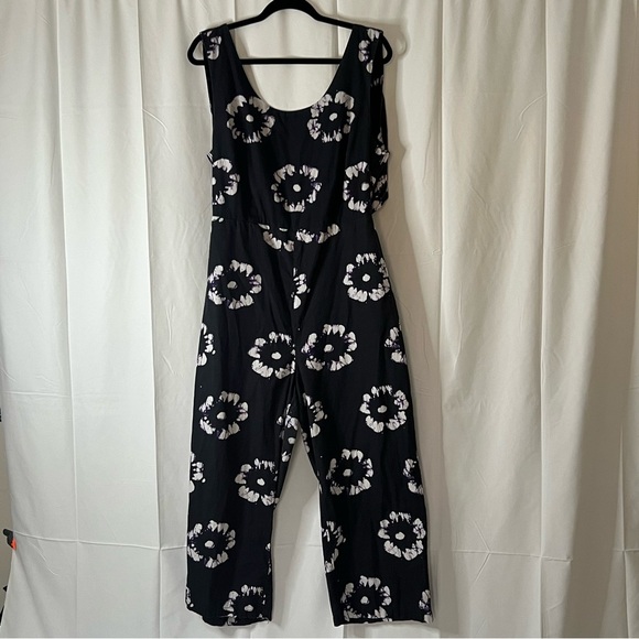 Busayo Floral Jumpsuit Purple Size 16 Rent The Runway Tie Dye Floral - Picture 1 of 10
